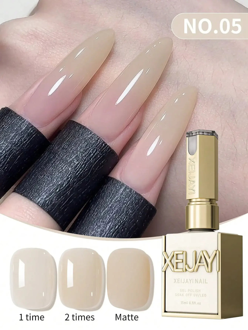 15ML Transparent Pink Gel Nail Polish Long-Lasting Nail Polish Gel Soaked Led/UV Gel Nail Polish Nail Salon Home Female Gifts