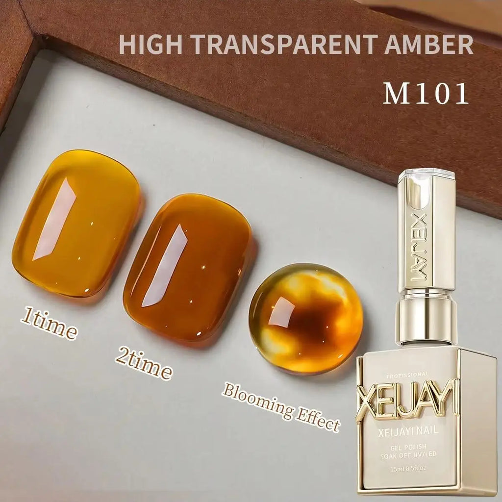 15ML Transparent Pink Gel Nail Polish Long-Lasting Nail Polish Gel Soaked Led/UV Gel Nail Polish Nail Salon Home Female Gifts