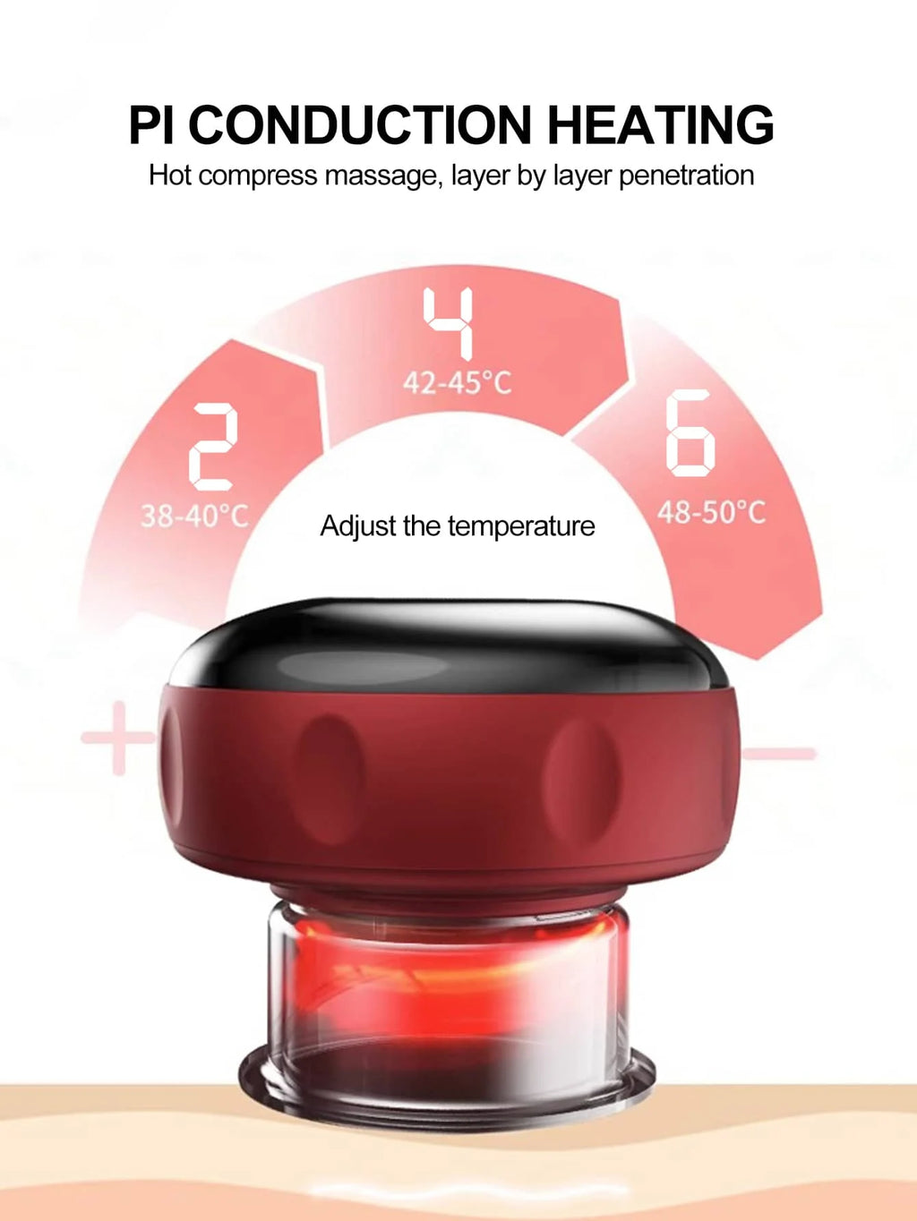 Electric Vacuum Cupping, Scraping, Skin Massage Device, Body Heating, Scraping, Suction Cup Treatment Set, Health and Portabilit