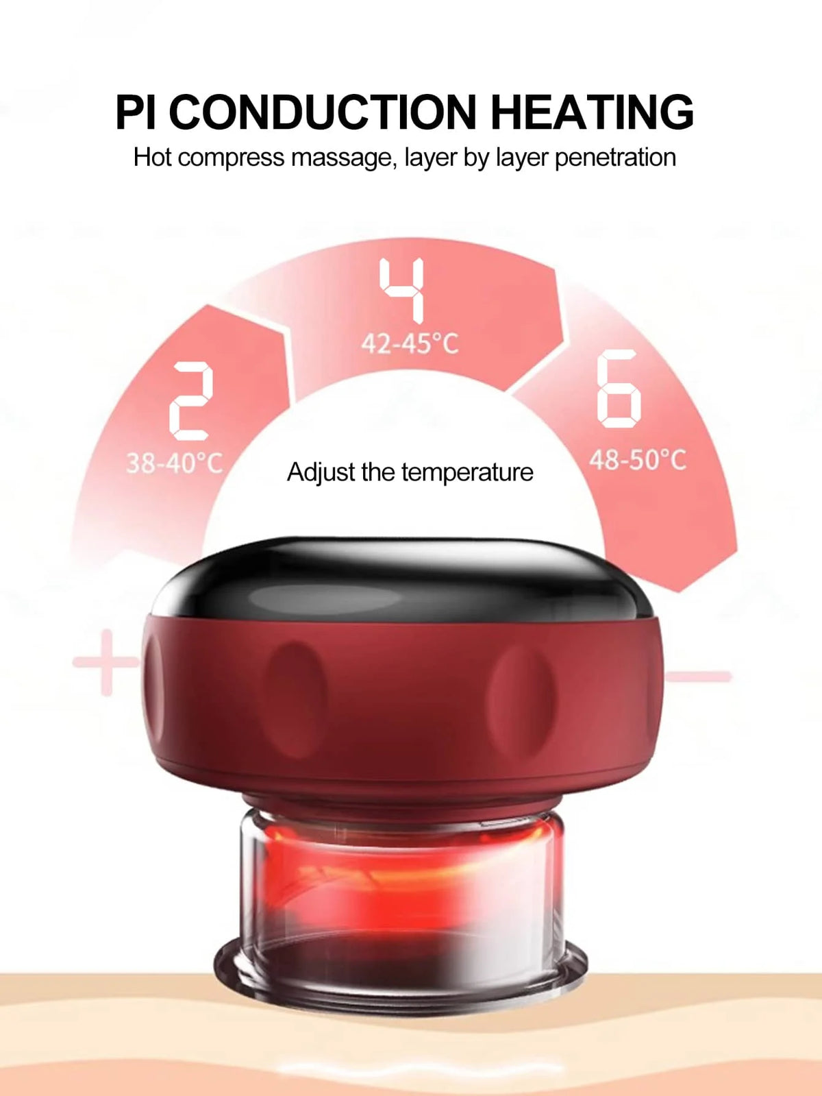 Electric Vacuum Cupping, Scraping, Skin Massage Device, Body Heating, Scraping, Suction Cup Treatment Set, Health and Portabilit