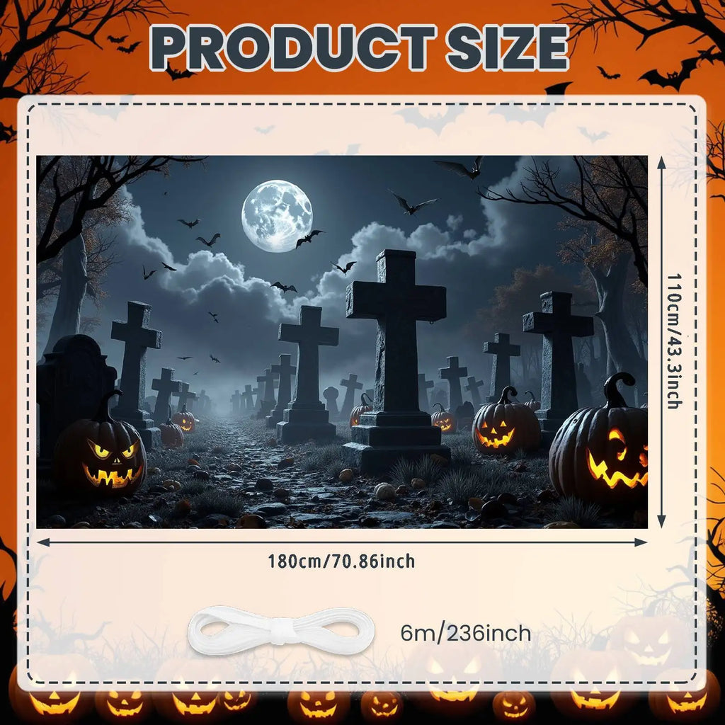 Halloween Door Cover Banner ,DO NOT OPEN Sign Scary Theme Decor for Halloween Horror Party Spooky Witch and Zombie Theme Wall D