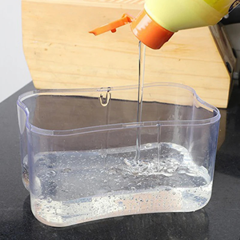 Kitchen Detergent Press Portable Soap Dispenser Pak Clean Cloth Dishwashing Pot Soap Dispenser Cleaning Tool