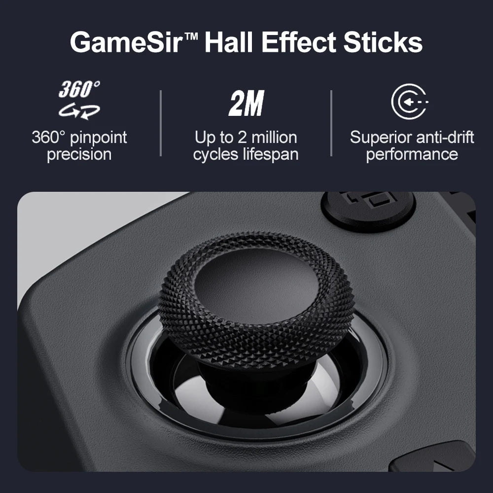 Gamesir X5S Wireless Mobile Game Controller with Tri-Mode Connectivity Lightweight Design HD Vibration for Switch 2 Android IOS