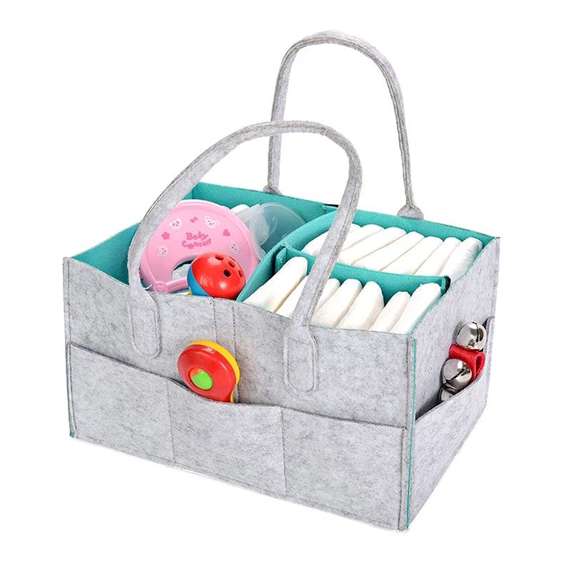 Baby Diaper Caddy, Organizer Nursery Basket, Baby Basket Gift, Infant Must Haves Essentials, Neutral Baby Stuff For Newborn