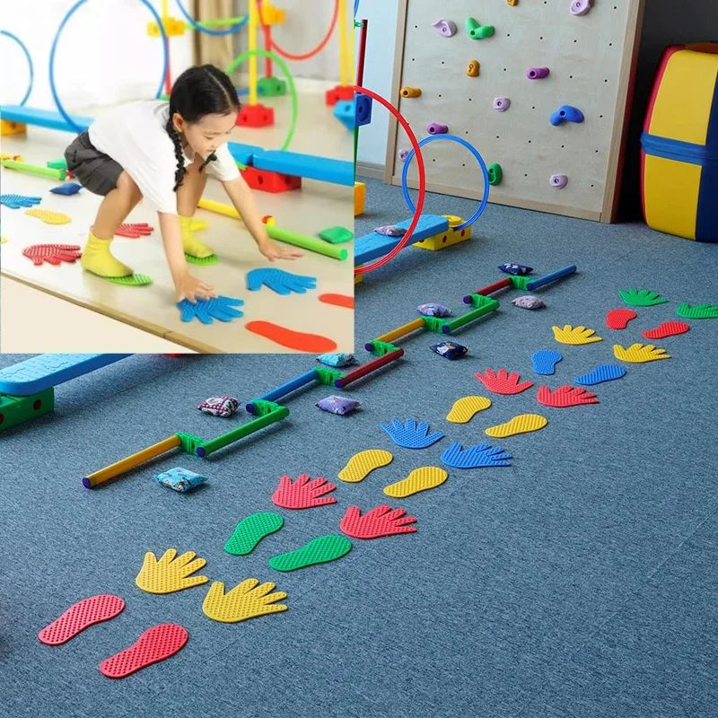 Children's Sensory Training Hand Foot Board Game Props Non-slip Directional Hand Foot Coordination Equipment Toys