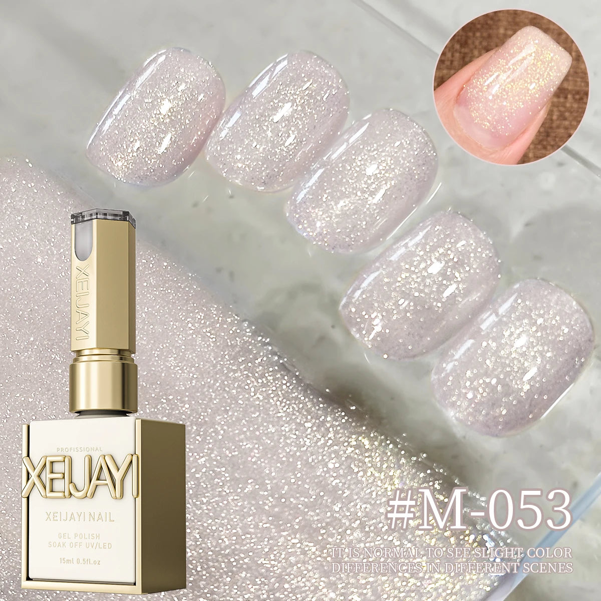 15ML Transparent Pink Gel Nail Polish Long-Lasting Nail Polish Gel Soaked Led/UV Gel Nail Polish Nail Salon Home Female Gifts