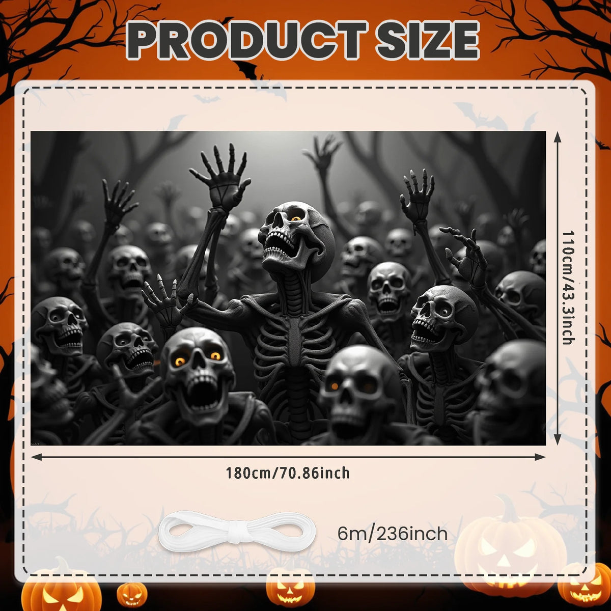 Halloween Door Cover Banner ,DO NOT OPEN Sign Scary Theme Decor for Halloween Horror Party Spooky Witch and Zombie Theme Wall D