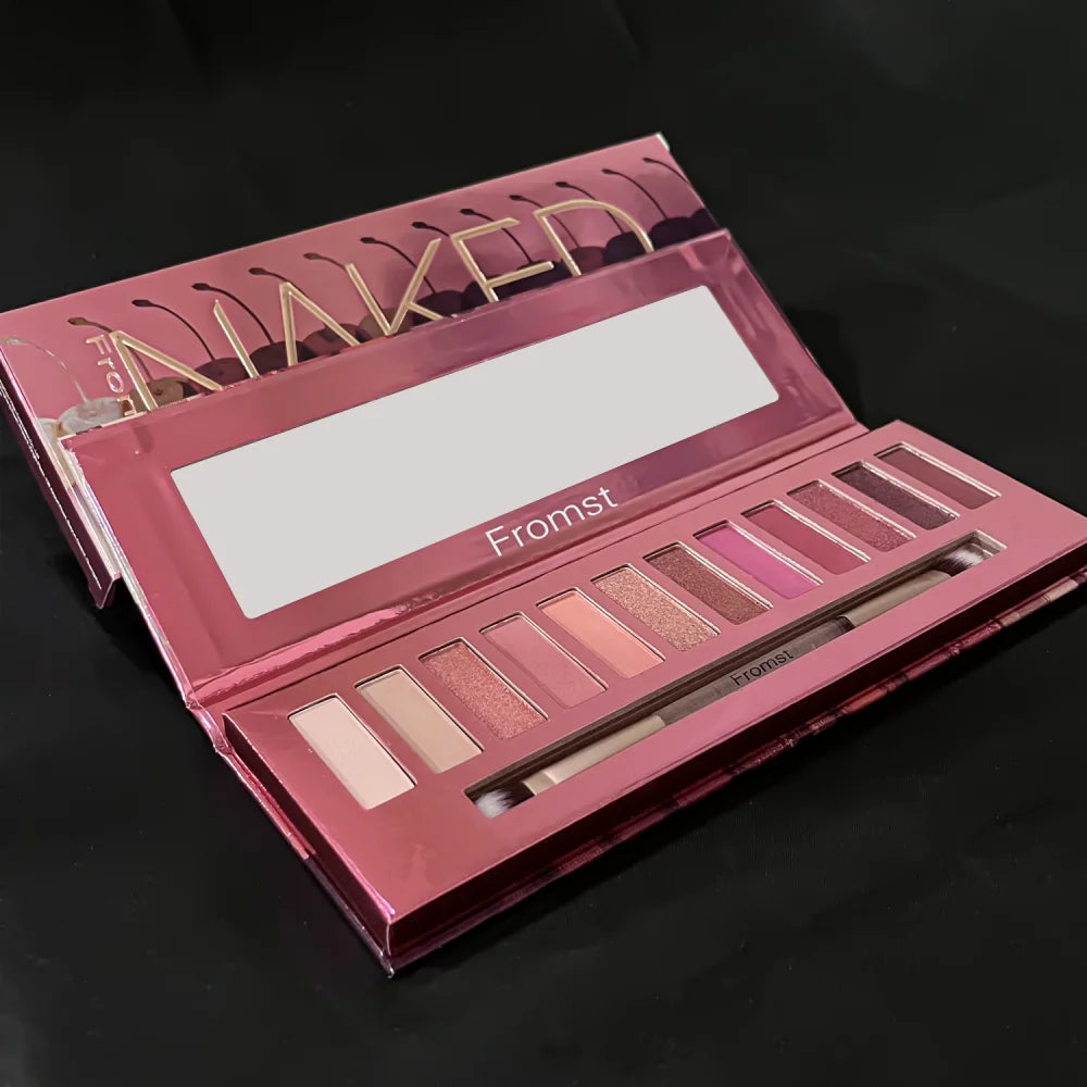 12 Colors Eyeshadow Palette Long Lasting Easy Makeup Brown Eyeshadow Palette Pink Eyeshadow Palette