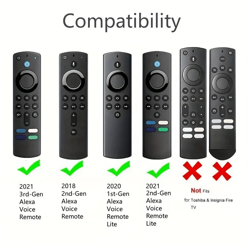 Glow In The Dark Silicone Remote Cover For FireStick Streaming Media Device | Firesticktv 4k+ 2021 | Fire 4K Max | Fire Stick Li
