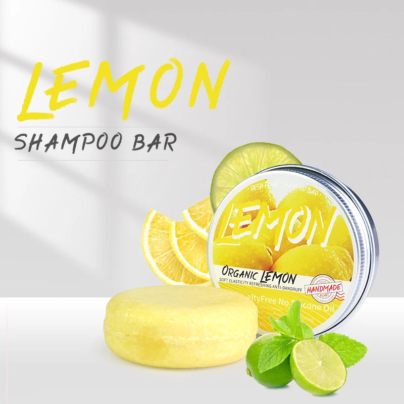Lemon Plant Shampoo Is Refreshing, Oil Controlling, Dandruff Reducing, and Strong for Hair. Handmade Shampoo Without Silicone Oi