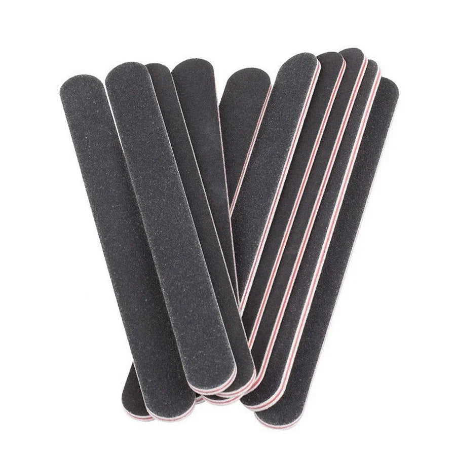5Pcs Emery Board Nail Files, Straight Sandpaper Files for Nail Art DIY Manicure