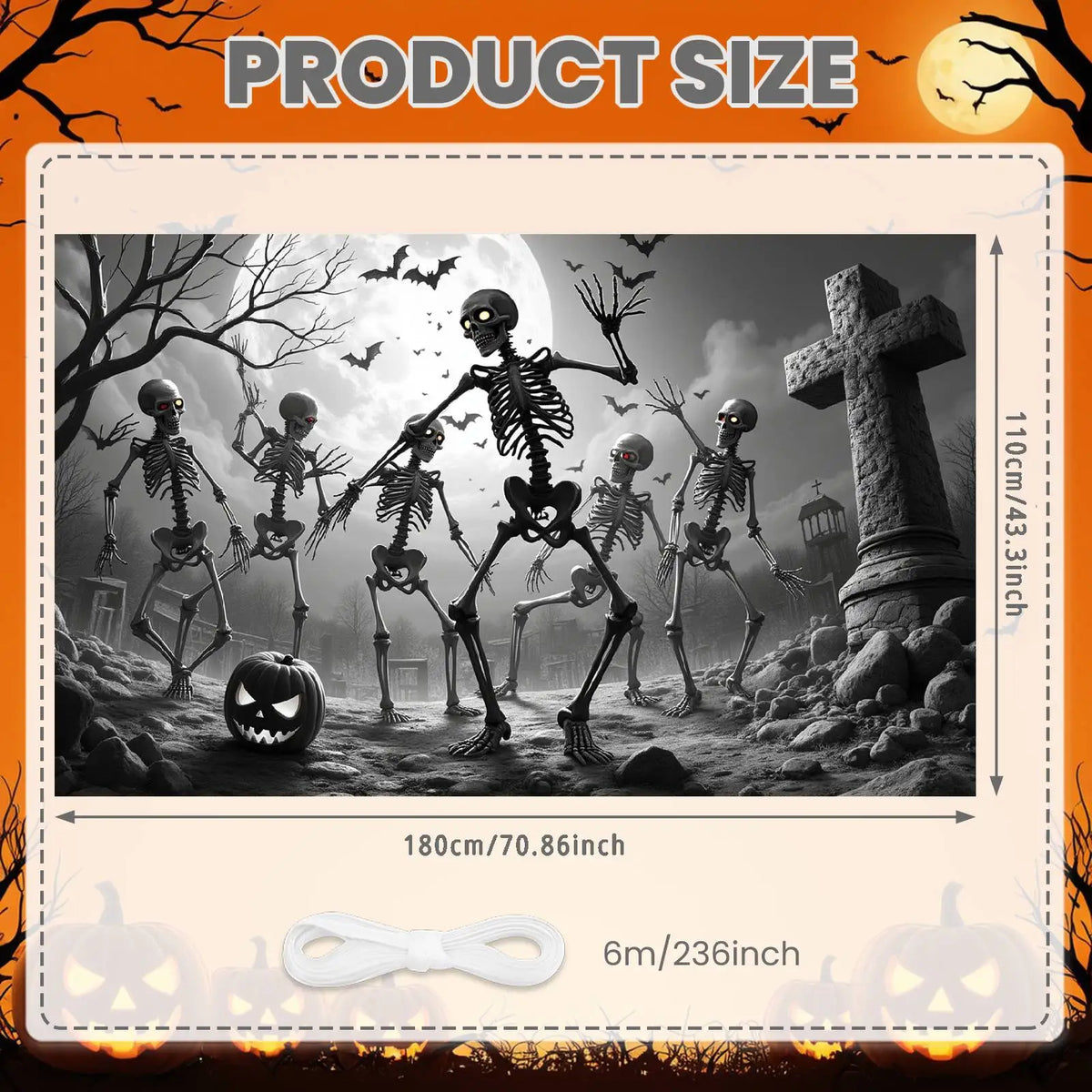 Halloween Door Cover Banner ,DO NOT OPEN Sign Scary Theme Decor for Halloween Horror Party Spooky Witch and Zombie Theme Wall D