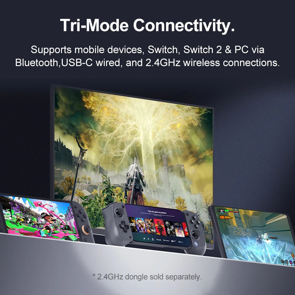 Gamesir X5S Wireless Mobile Game Controller with Tri-Mode Connectivity Lightweight Design HD Vibration for Switch 2 Android IOS
